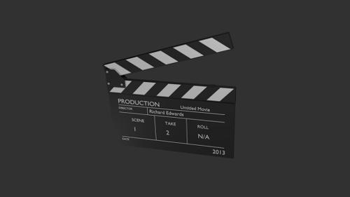 Clapper Board - Rigged preview image